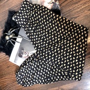 Urban outfitters black and gold harem pant jogger